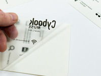 Прозрачные фигурные наклейки-стикеры на заказ