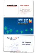 Изготовление рекламных визиток в Print2b.com в Москве