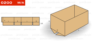 Коробка 0200 картонная, гофрокартонная, микрогофрокартонная