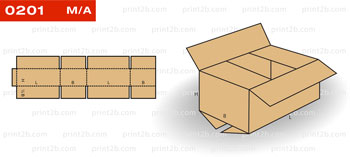 Коробка самосборная 0201 картонная, гофрокартонная, микрогофрокартонная