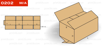 Коробка самосборная 0202 картонная, гофрокартонная, микрогофрокартонная