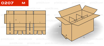 Коробка самосборная 0207 картонная, гофрокартонная
