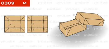Коробка крышка-дно 0309 картон, гофрокартон, микрогофрокартон