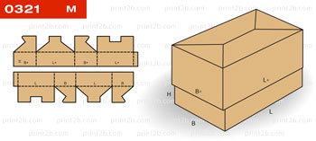 Коробка с крышкой, окошком 0321 картон, гофрокартон, микрогофрокартон