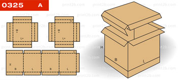 Коробка с крышкой, окошком 0325 картон, гофрокартон, микрогофрокартон