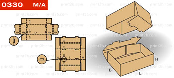 Коробка с крышкой, окошком 0330 картон, гофрокартон, микрогофрокартон
