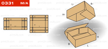 Коробка с крышкой, окошком 0331 картон, гофрокартон, микрогофрокартон