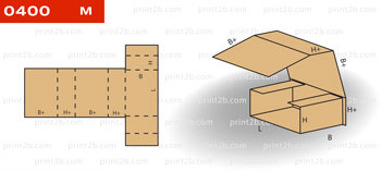 Коробка складная 0400 для товаров и продукции картонная, гофрокартонная, микрогофрокартонная
