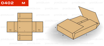 Коробка складная 0402 для товаров и продукции картонная, гофрокартонная, микрогофрокартонная