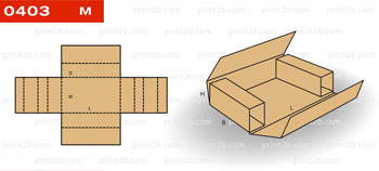 Коробка складная 0403 для товаров и продукции картонная, гофрокартонная, микрогофрокартонная