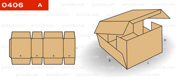 Коробка складная 0406 для товаров и продукции картонная, гофрокартонная, микрогофрокартонная