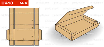 Коробка складная 0413 для товаров и продукции картон, гофрокартон, микрогофрокартон