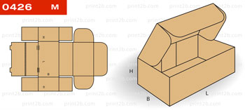Коробка складная 0426 для товаров и продукции картон, гофрокартон, микрогофрокартон