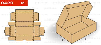 Коробка складная 0429 для товаров и продукции картон, гофрокартон, микрогофрокартон