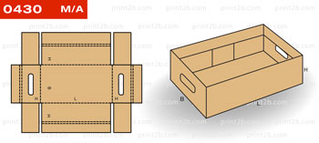 Коробка складная 0430 для товаров и продукции картон, гофрокартон, микрогофрокартон