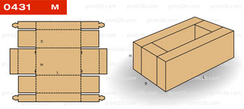 Коробка складная 0431 для товаров и упаковка продукции