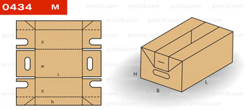 Коробка складная картонная 0434 для товаров и упаковка продукции