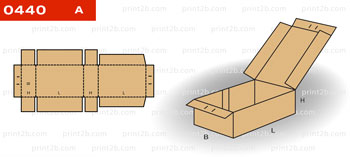 Коробка складная картонная 0440 для товаров и продукции