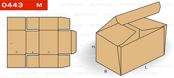 Коробка складная картонная 0443 для товаров и продукции