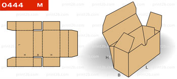 Коробка складная картонная 0444 для товаров и продукции