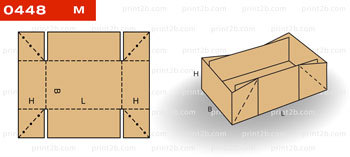 Коробка складная картонная 0448 для товаров и продукции