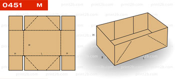 Коробка складная картонная 0451 для товаров и продукции