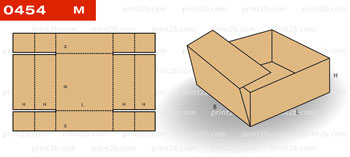 Коробка складная картонная 0454 для товаров и продукции