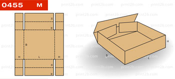 Коробка складная картонная 0455 для товаров и продукции