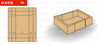 Коробка складная картонная 0456 для товаров и продукции
