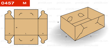 Коробка складная картонная 0457 для товаров и продукции