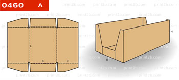 Коробка складная картонная 0460 для товаров и продукции