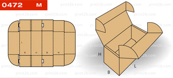 Коробка картонные 0472 для товаров и продукции