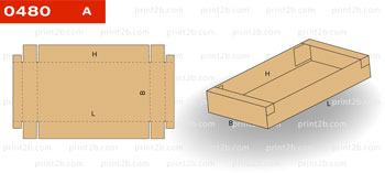 Коробка картонные 0480 для товаров и продукции