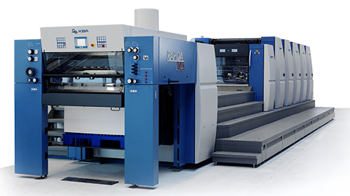 Офсетная печать - четырехкрасочная печатная машина KBA Rapida 105